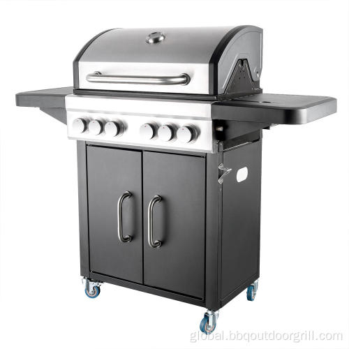 Portable Gas Grill Infrared 4 Burner Cart Type Gas Grill Factory